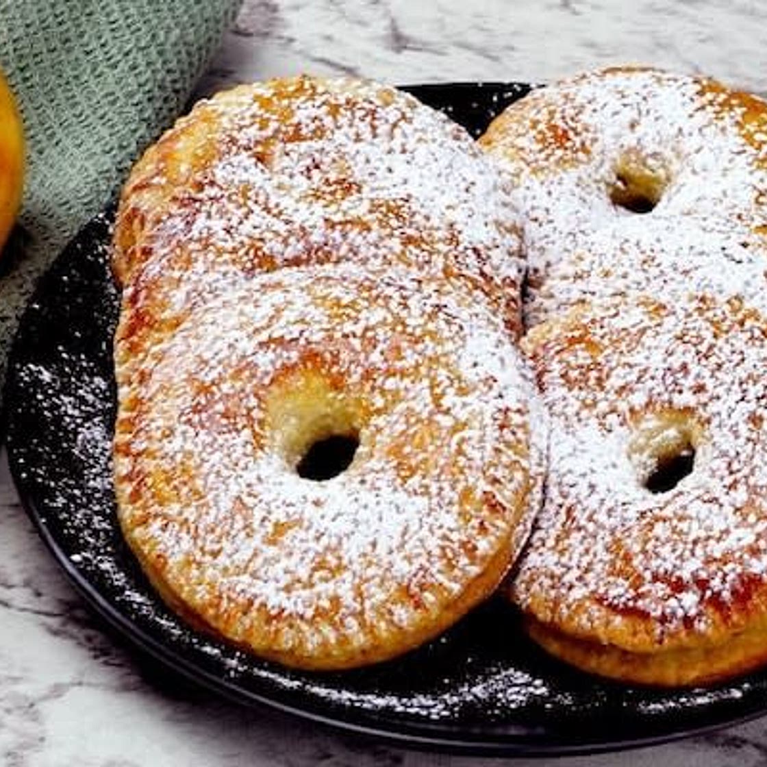 Puff Pastry Apple Doughnuts