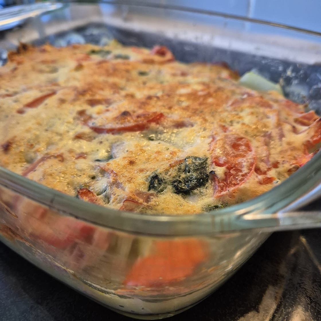 Kohlrabi-Spinat-Auflauf