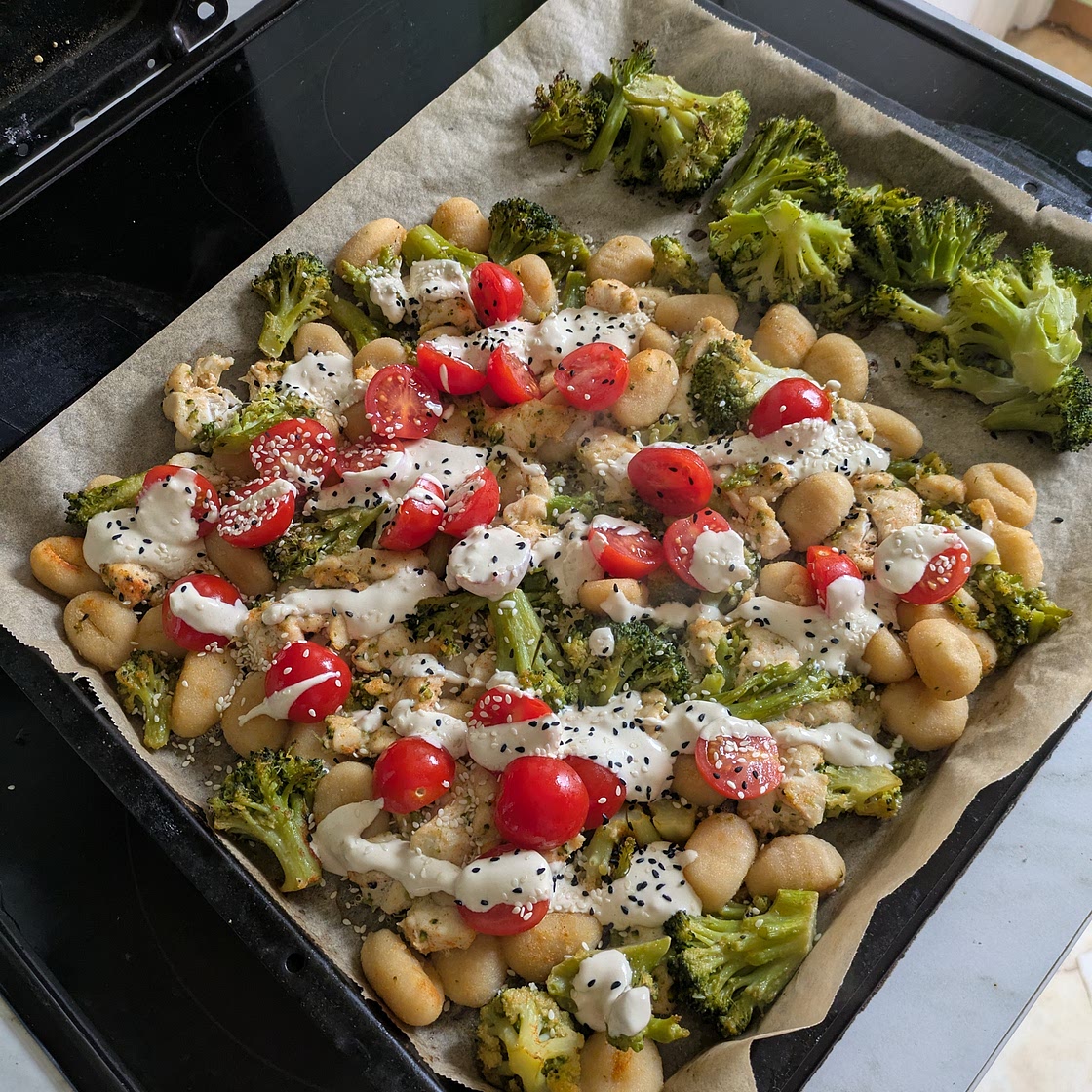 Gnocchi-Brokkoli mit Hühnerbrust