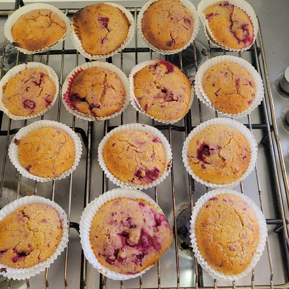 Gluten-Free Raspberry Muffins