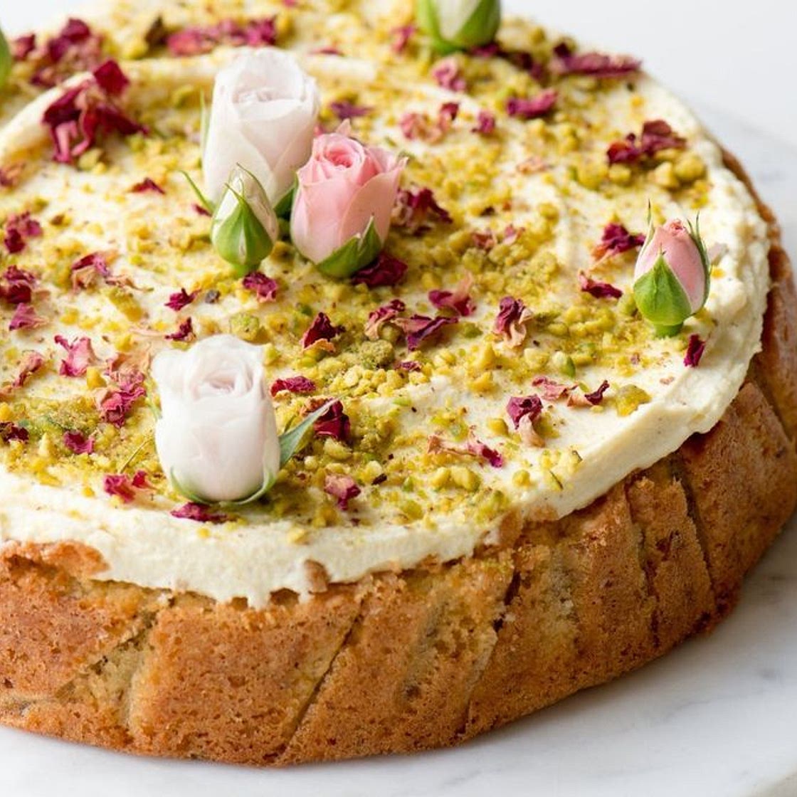 Baklava Cake with Honey Mascarpone Icing