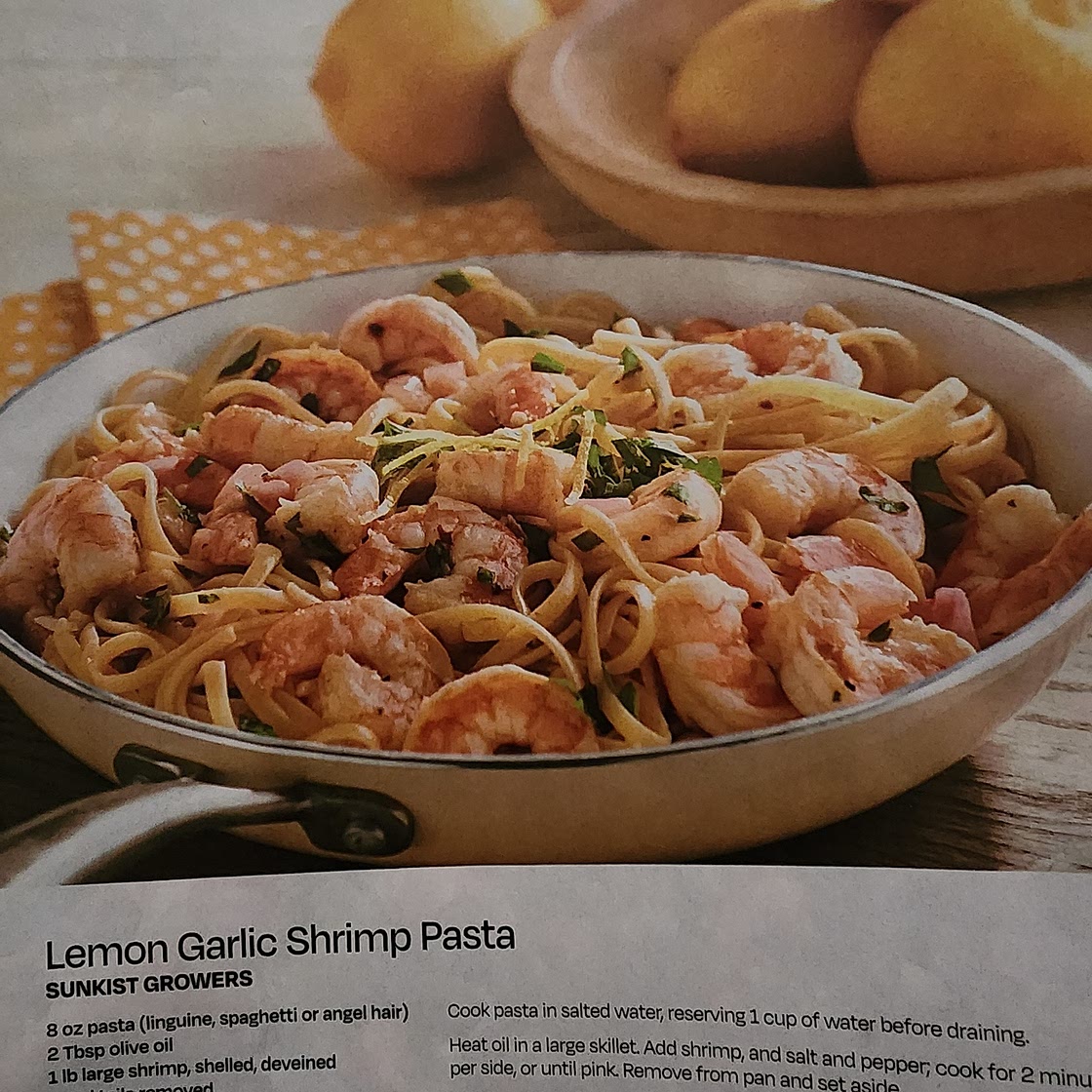 Lemon Garlic Shrimp Pasta
