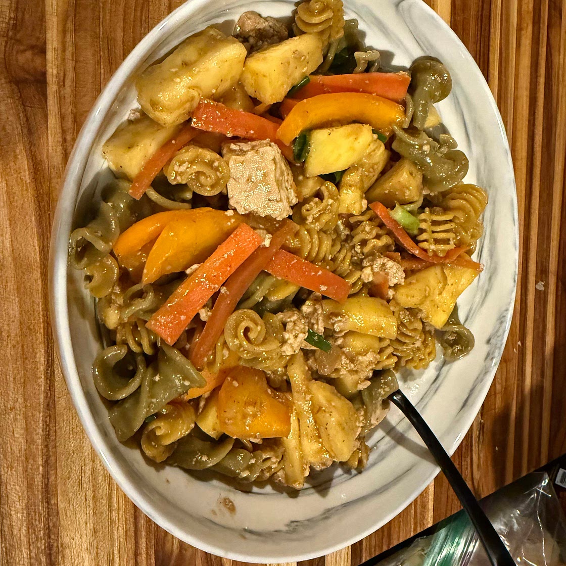 SWEET HEAT PINEAPPLE WITH JAMAICAN INSPIRED TOFU