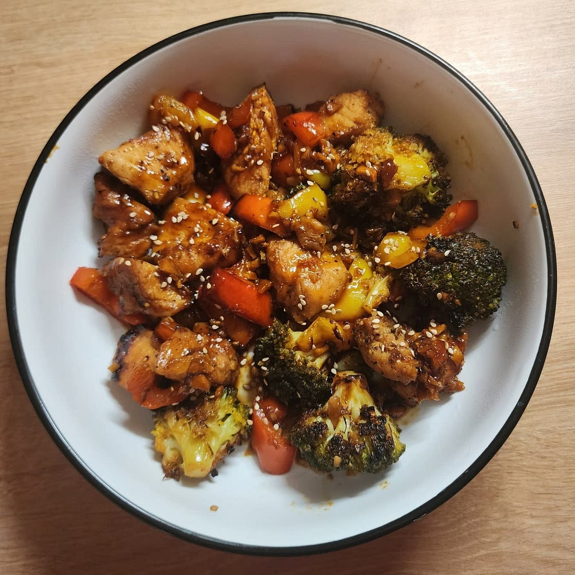 Sheet Pan Sesame Chicken and Veggies