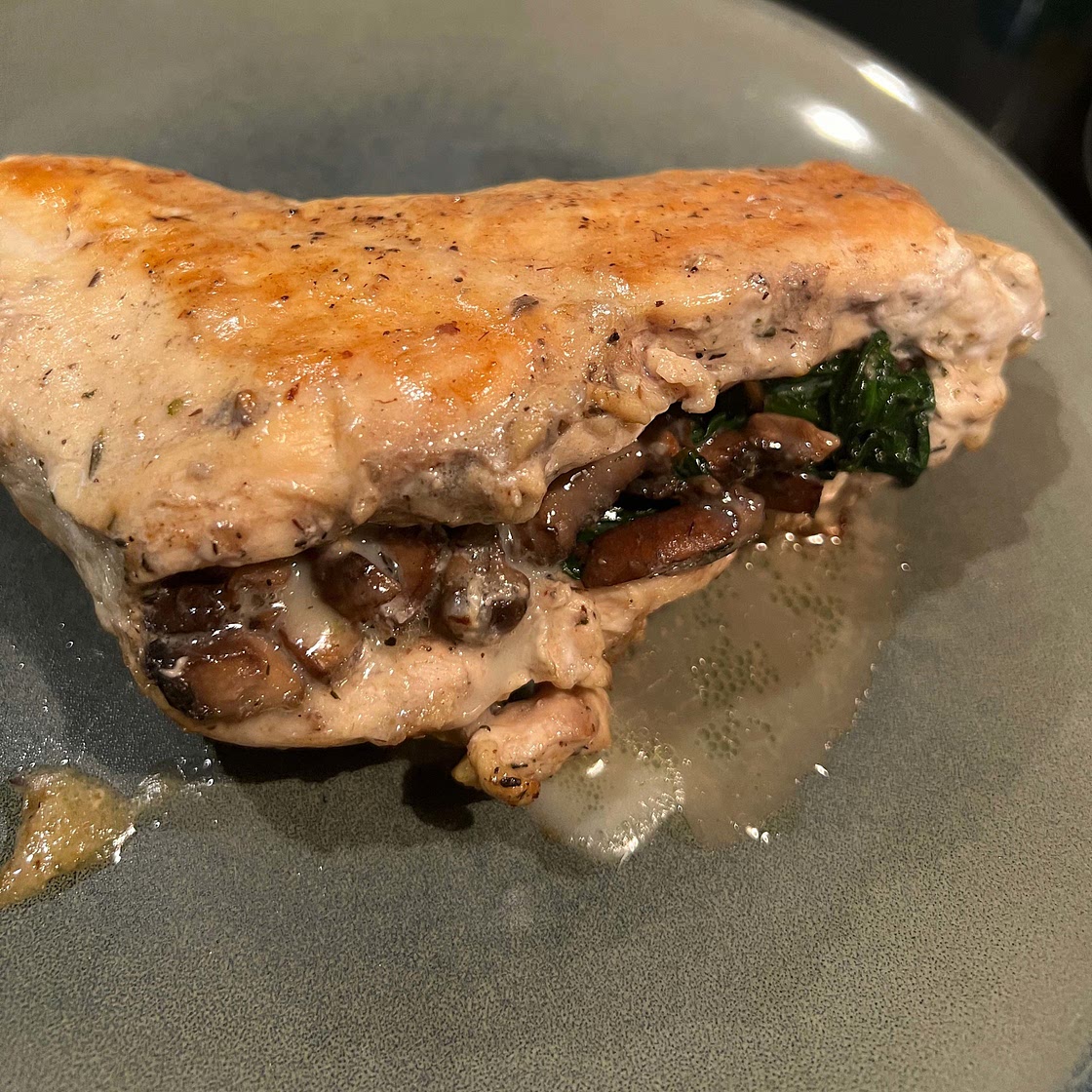 Mushroom Stuffed Chicken Breast