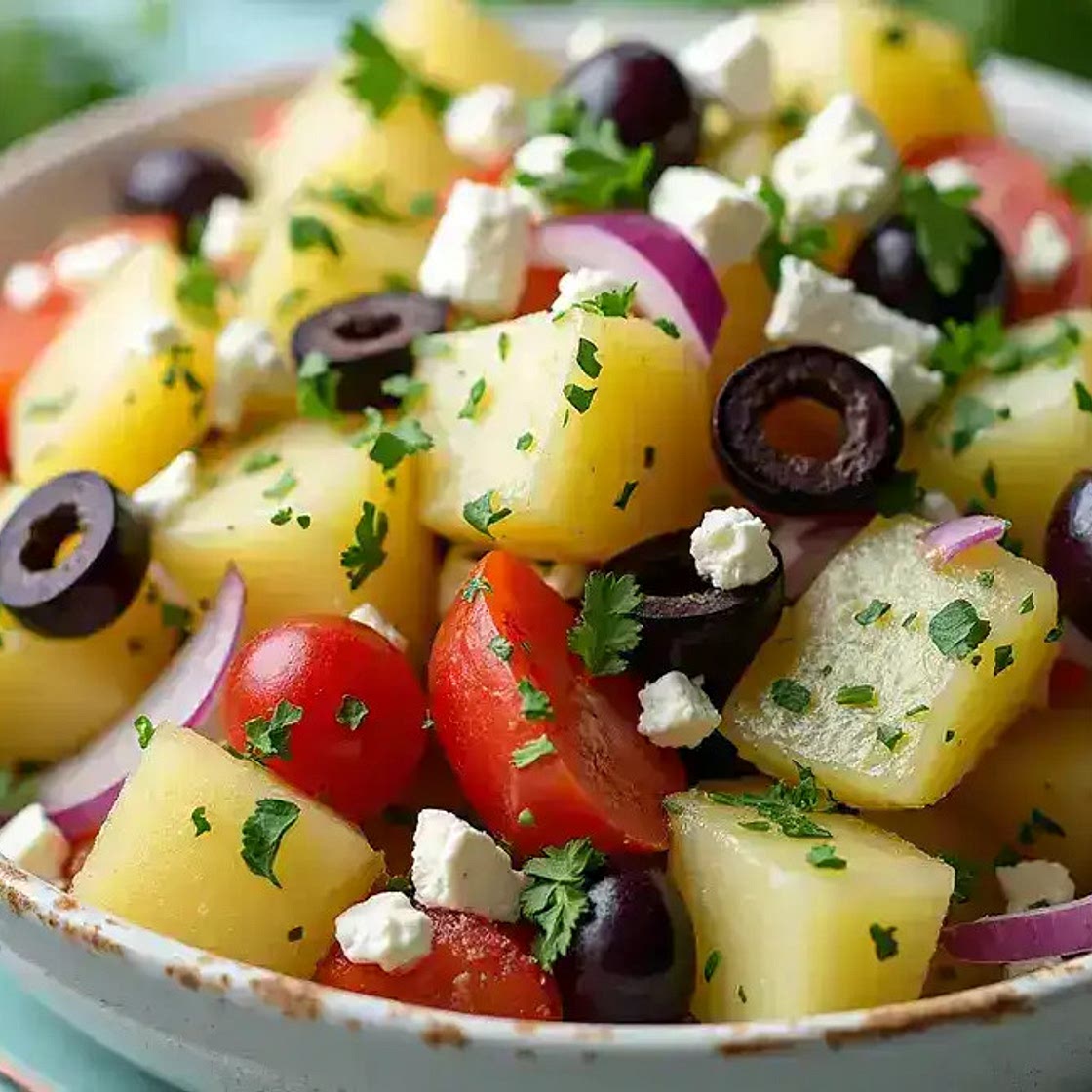 Mediterranean Greek Potato Salad You’ll Love