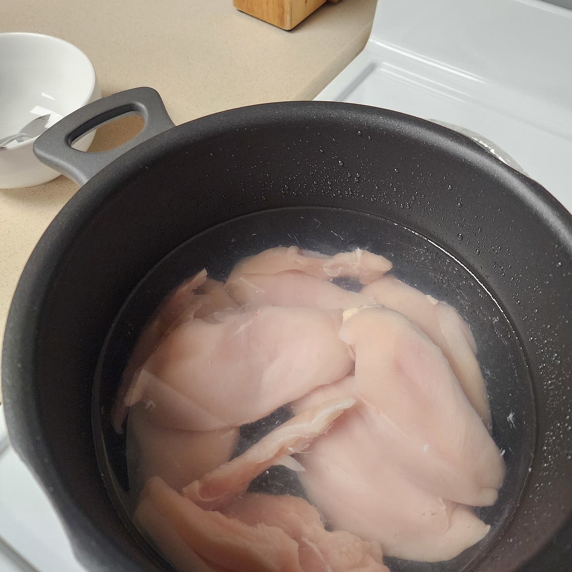 Boiled chicken