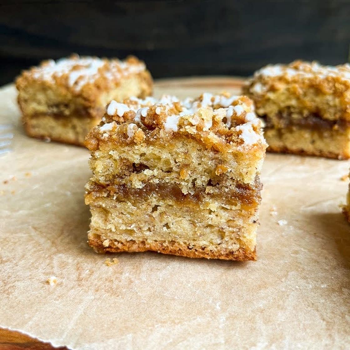 Banana sour cream coffee cake