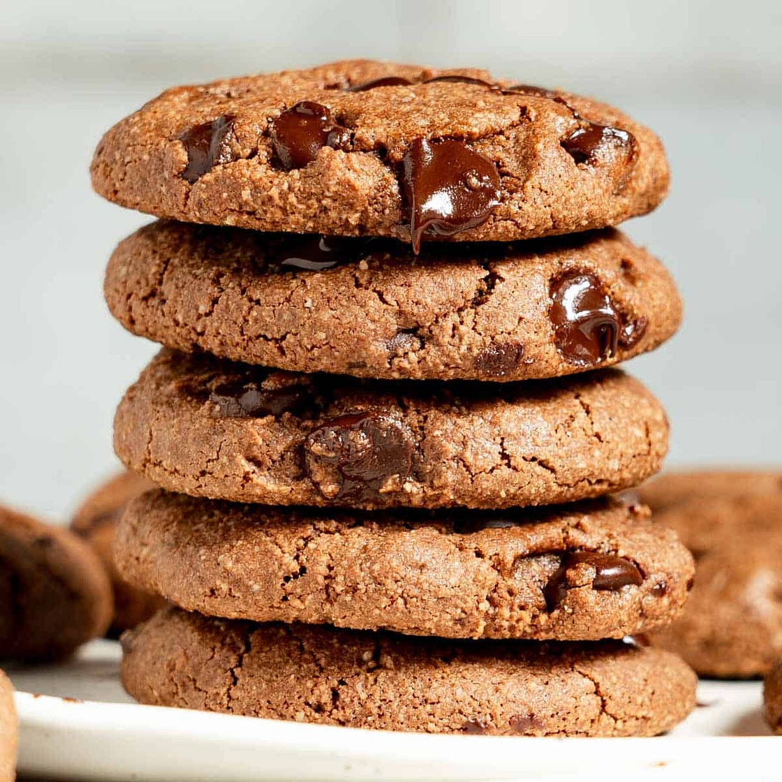 Chewy Almond Flour Chocolate Cookies