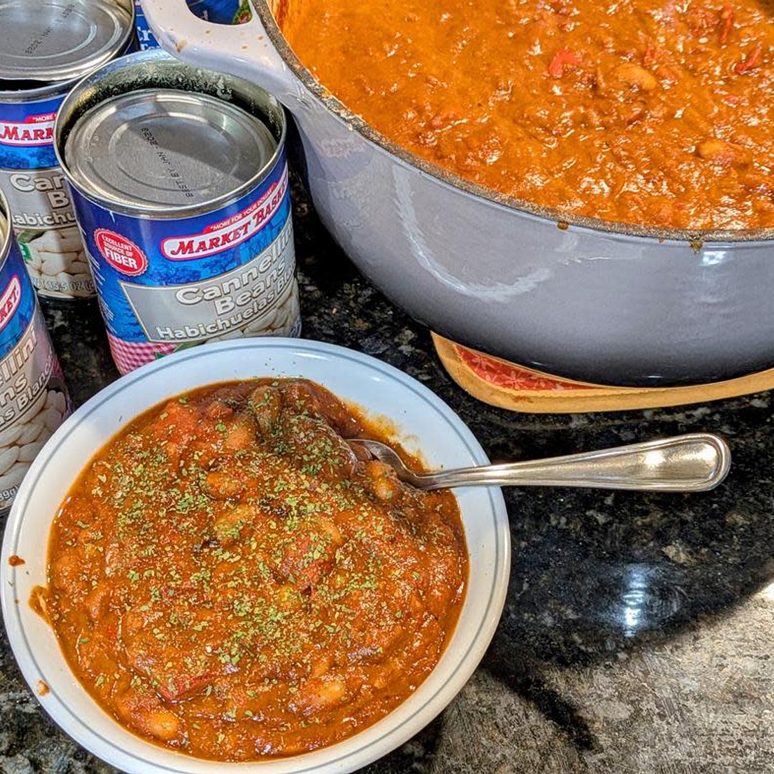 Creamy Vegan White Bean Chili