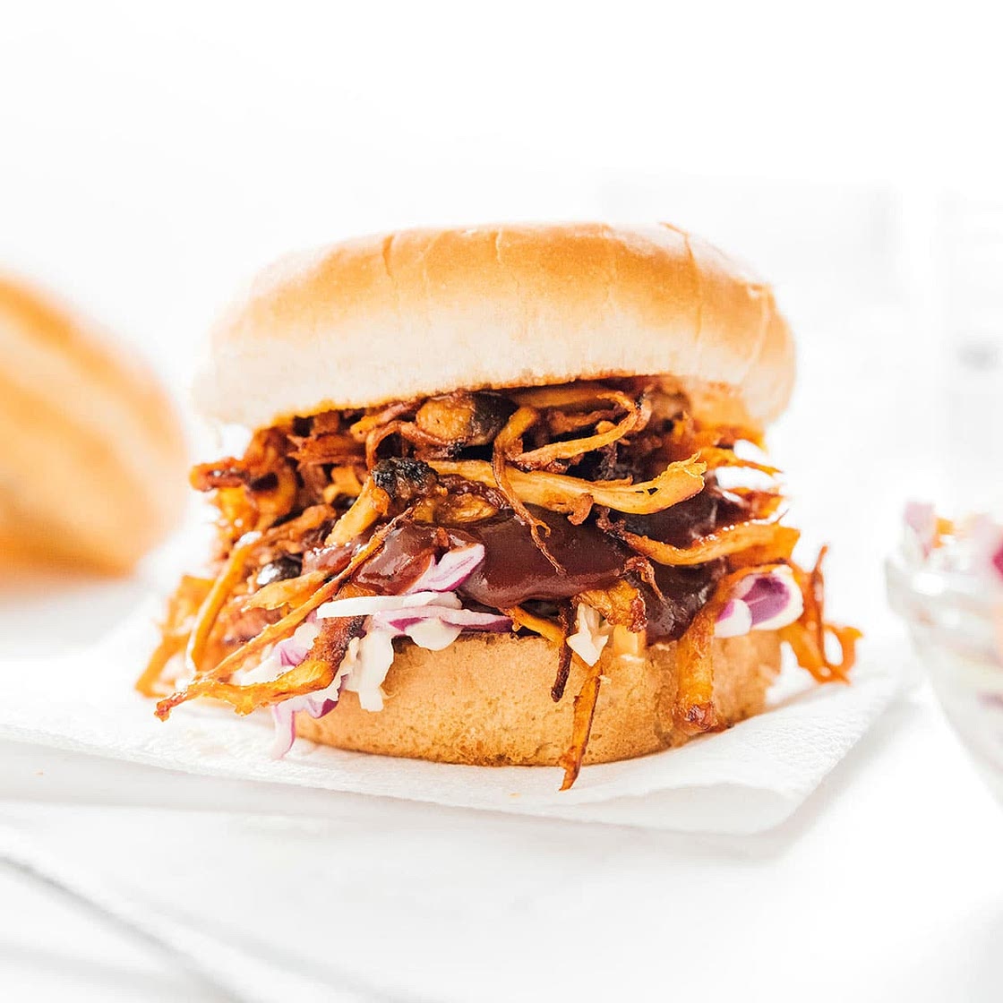 BBQ Pulled Mushrooms (Best Ever Vegan Pulled Pork!)