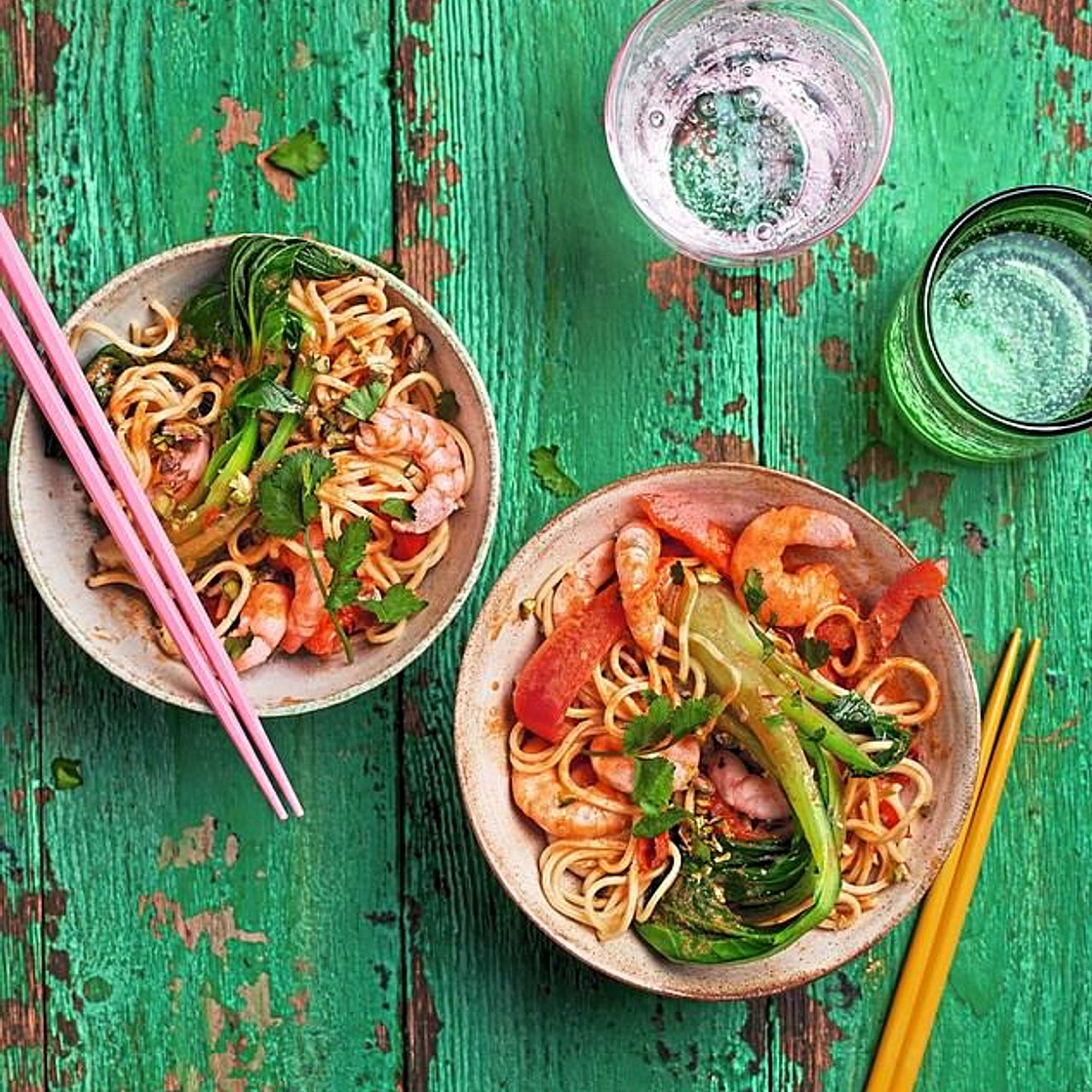 Slow Cooker Prawn Noodles