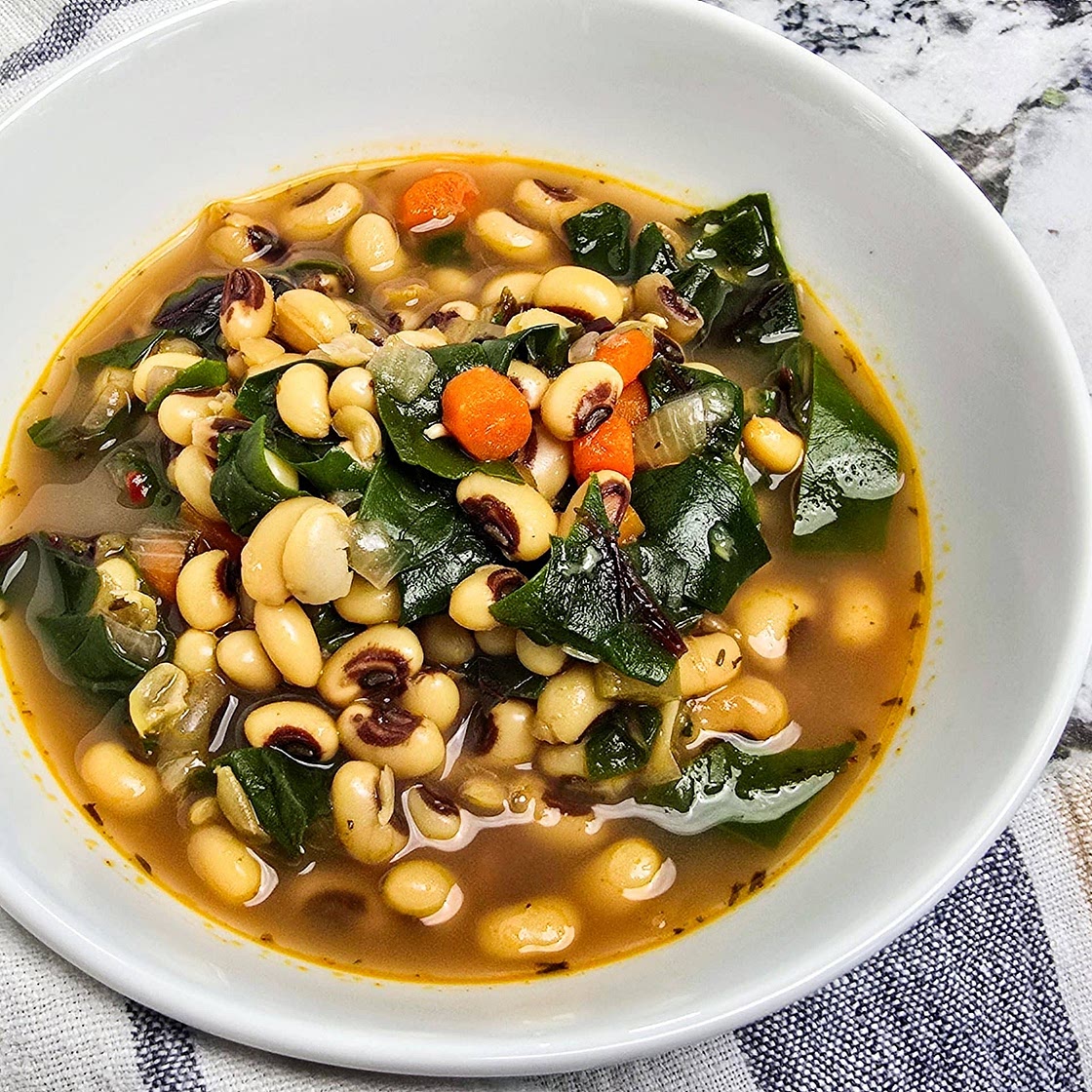 Black Eyed Peas with Greens