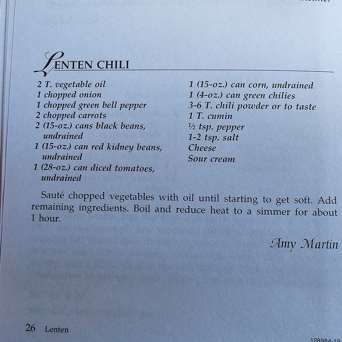 Lenten Chili