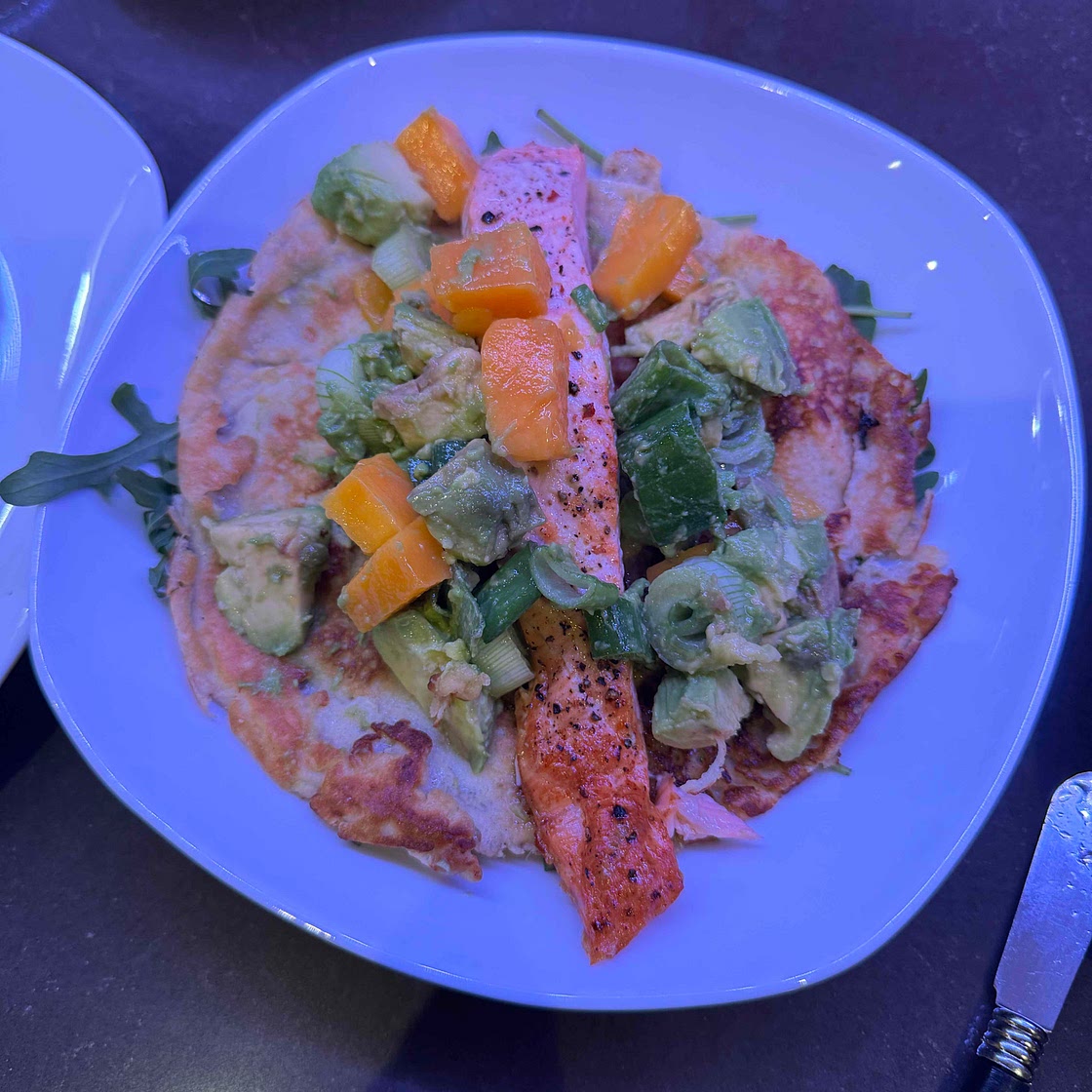 Crepe Salmon Market Stall