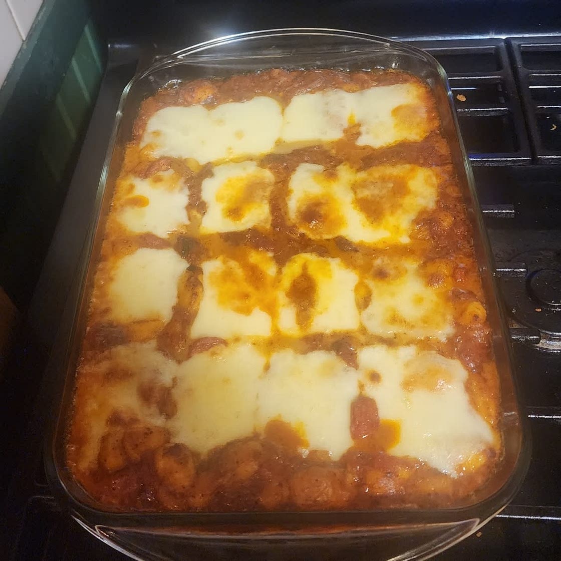Chorizo & mozzarella gnocchi bake