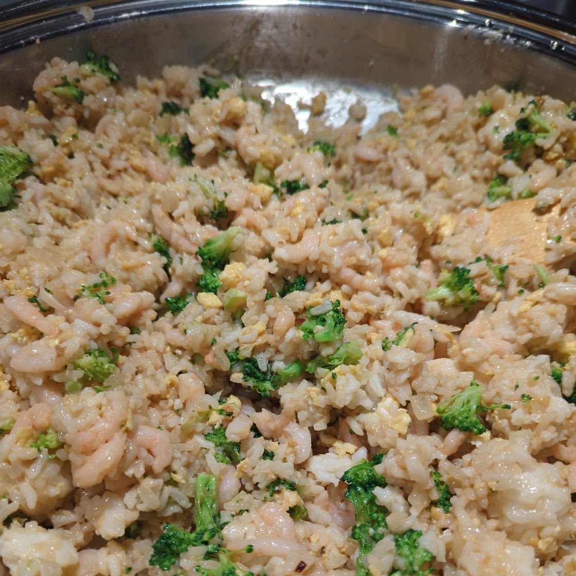 shrimp & broccoli fried rice 🍤🥦