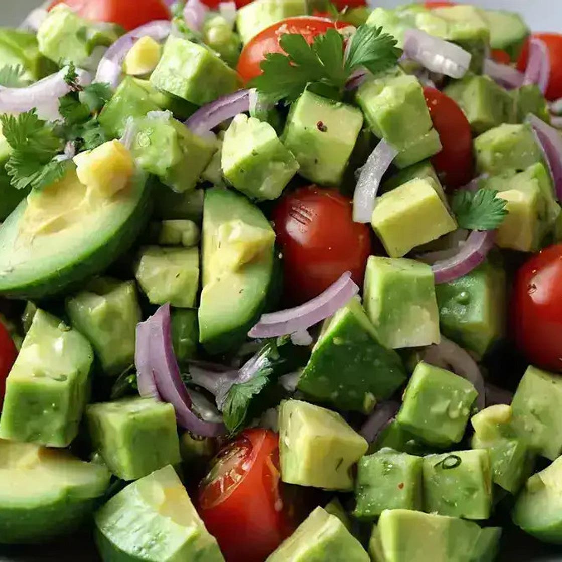 Amazing Fresh Cucumber Avocado Salad Recipe