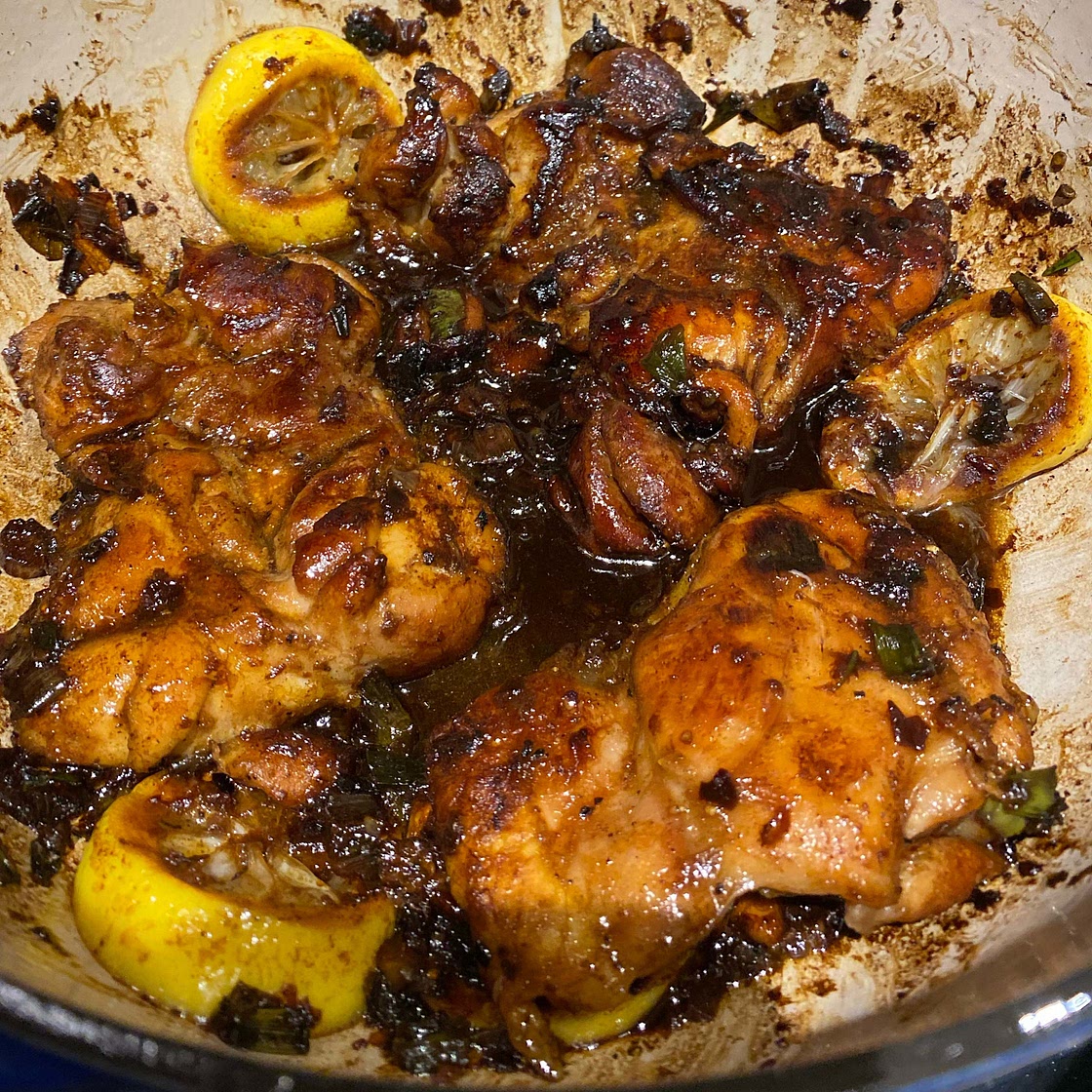 Sticky Ginger Soy Glazed Chicken