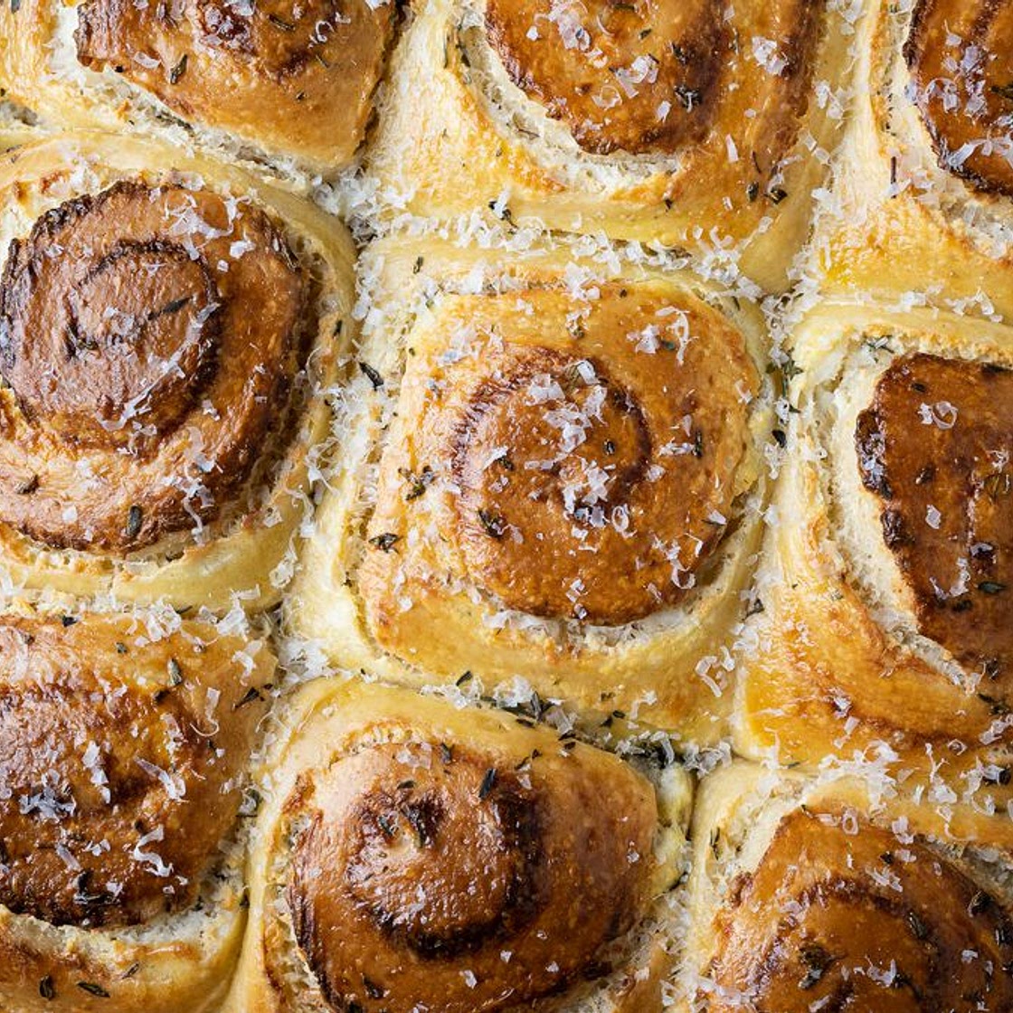 Sourdough Savory Rolls With Parmesan & Ricotta