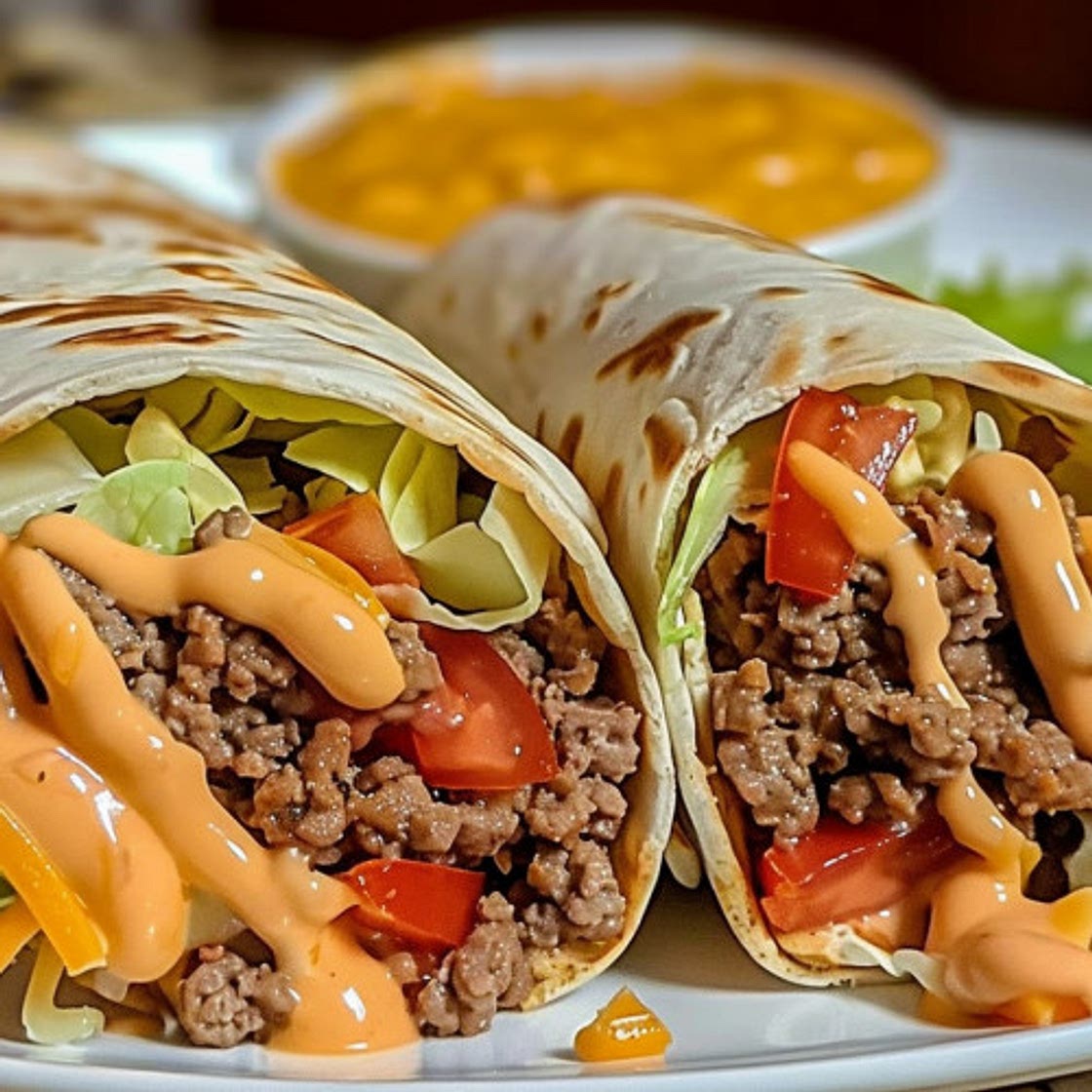 Nacho Cheese Beef Wrap
