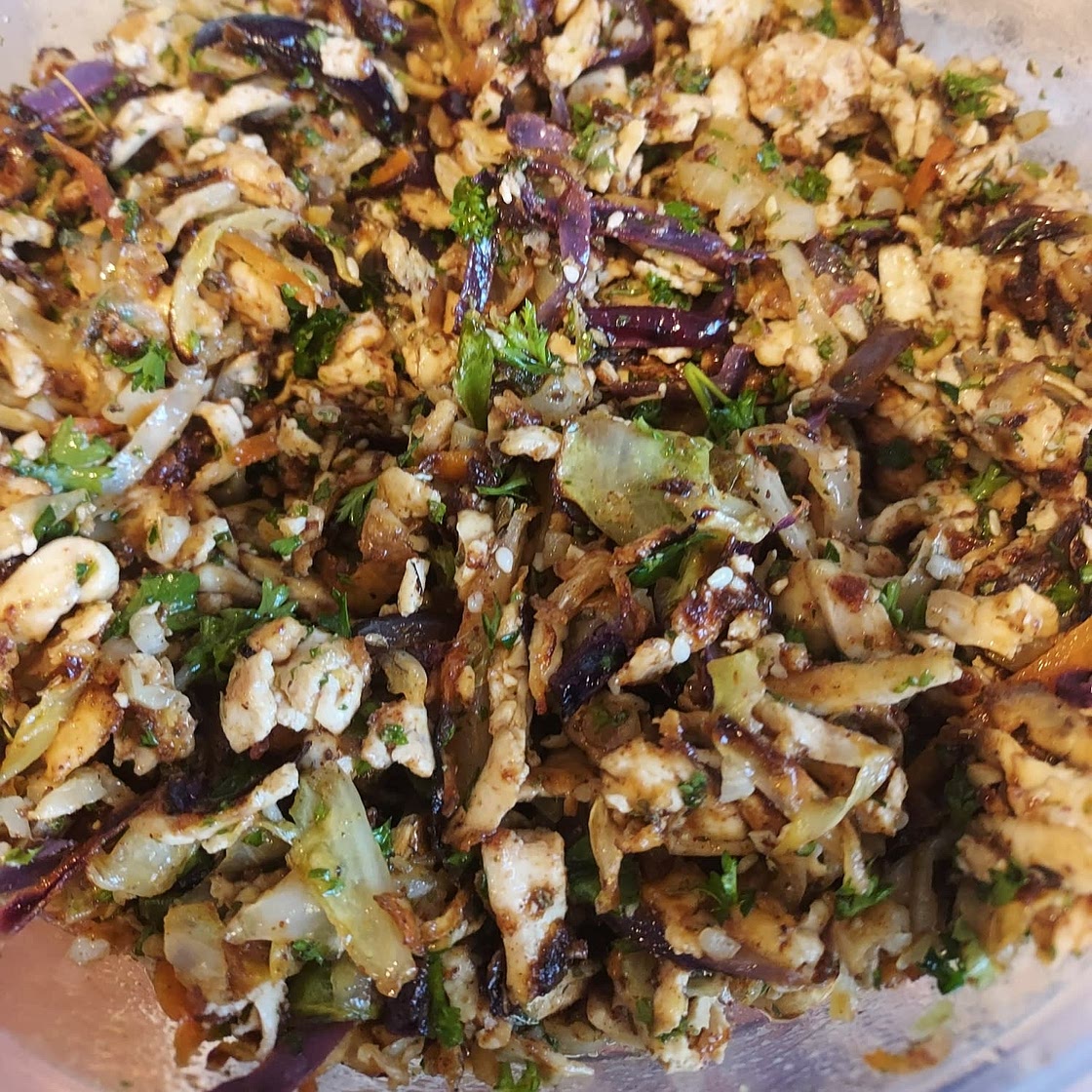 Lunchtime shredded Tofu