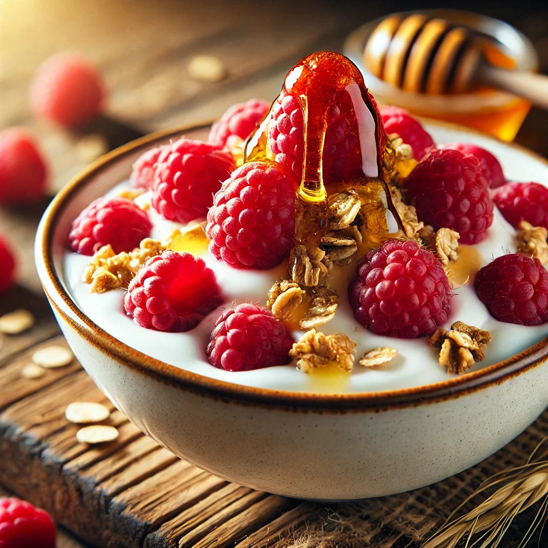 Raspberry Granola Yogurt