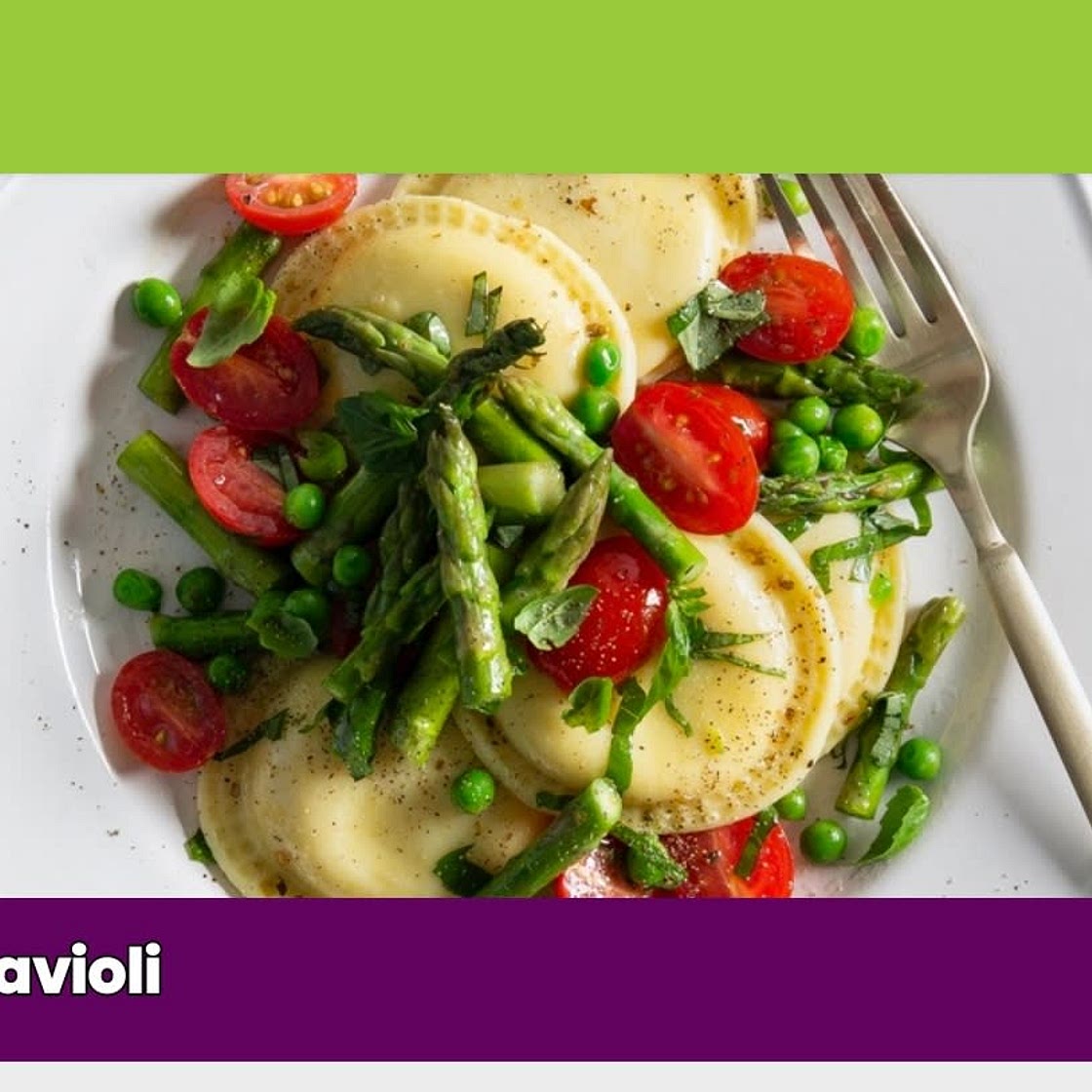 ravioli spring salad