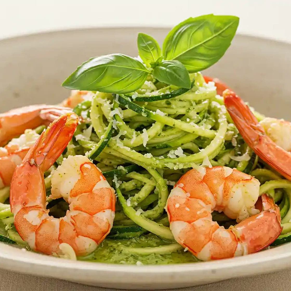Pesto Langostino Zucchini Recipe