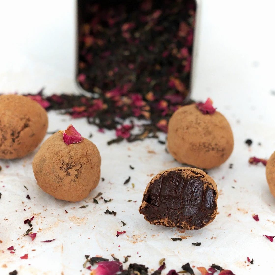 Rosy Earl Grey Truffles