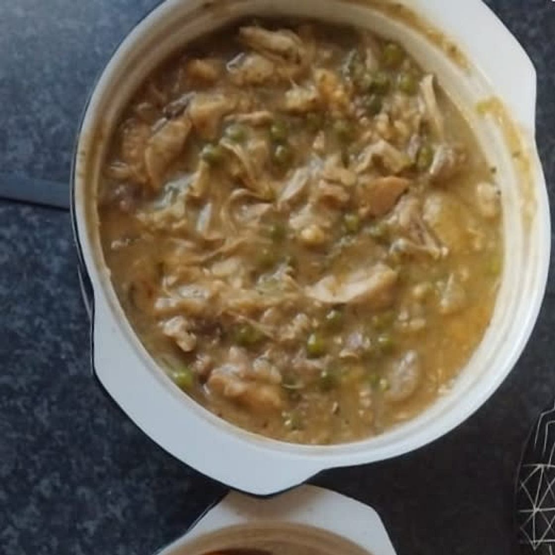 Creamy chicken stew