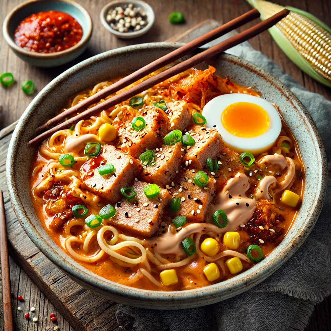 Kimchi Doubanjiang Tuna Noodles (Thanks, ChatGPT!)