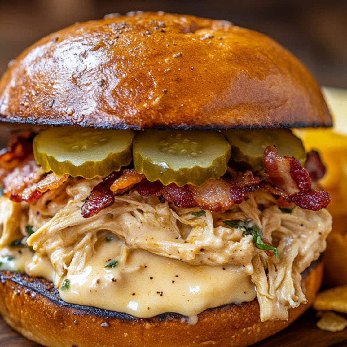 🥪🐔 Crock Pot Ranch Chicken Sandwiches🤤🔥