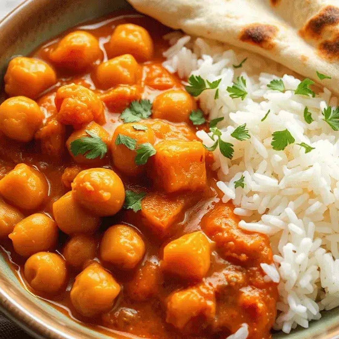 A Baluchi-Style Breakfast: Chickpea Curry & Parathas