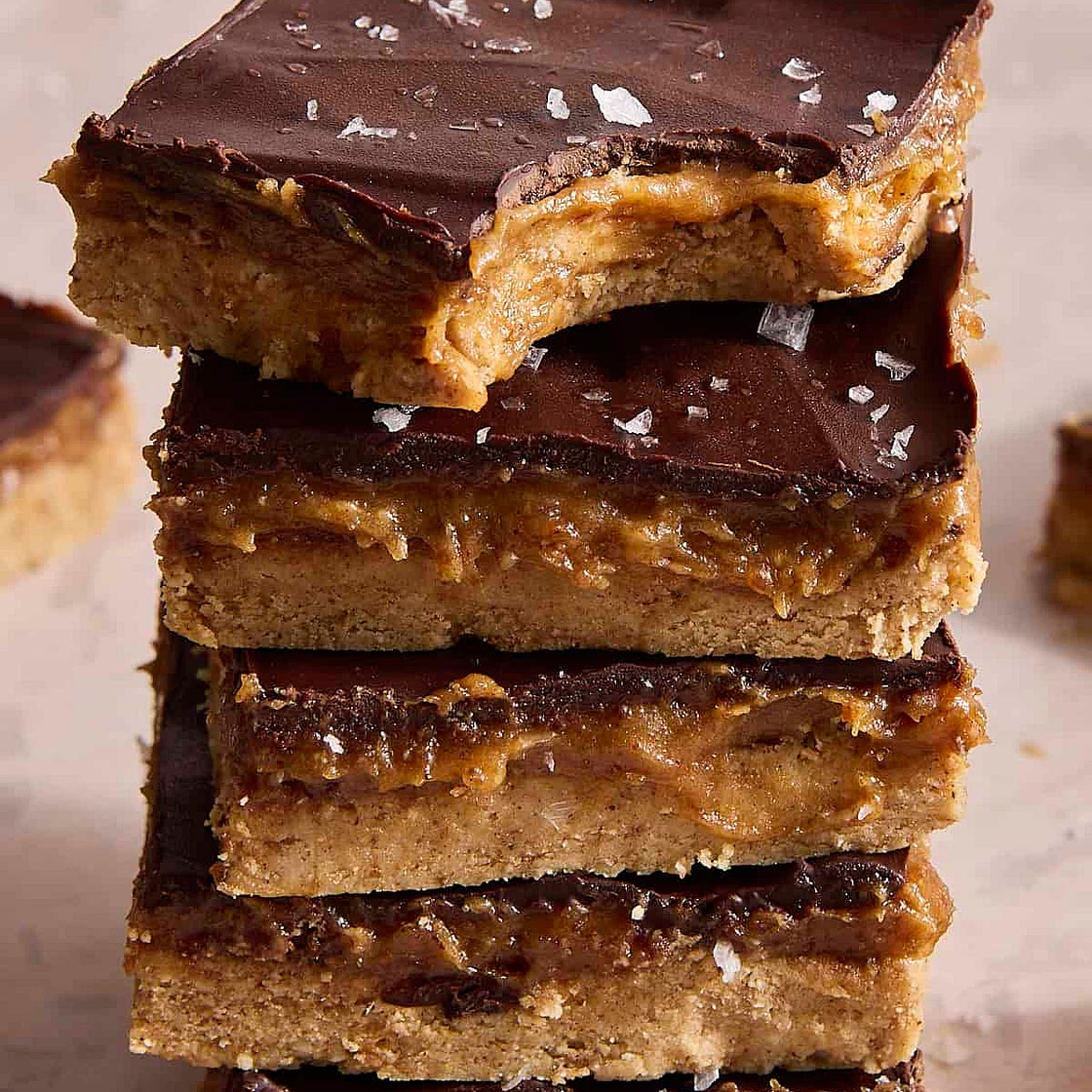 Salted Maple Protein Cookie Bars