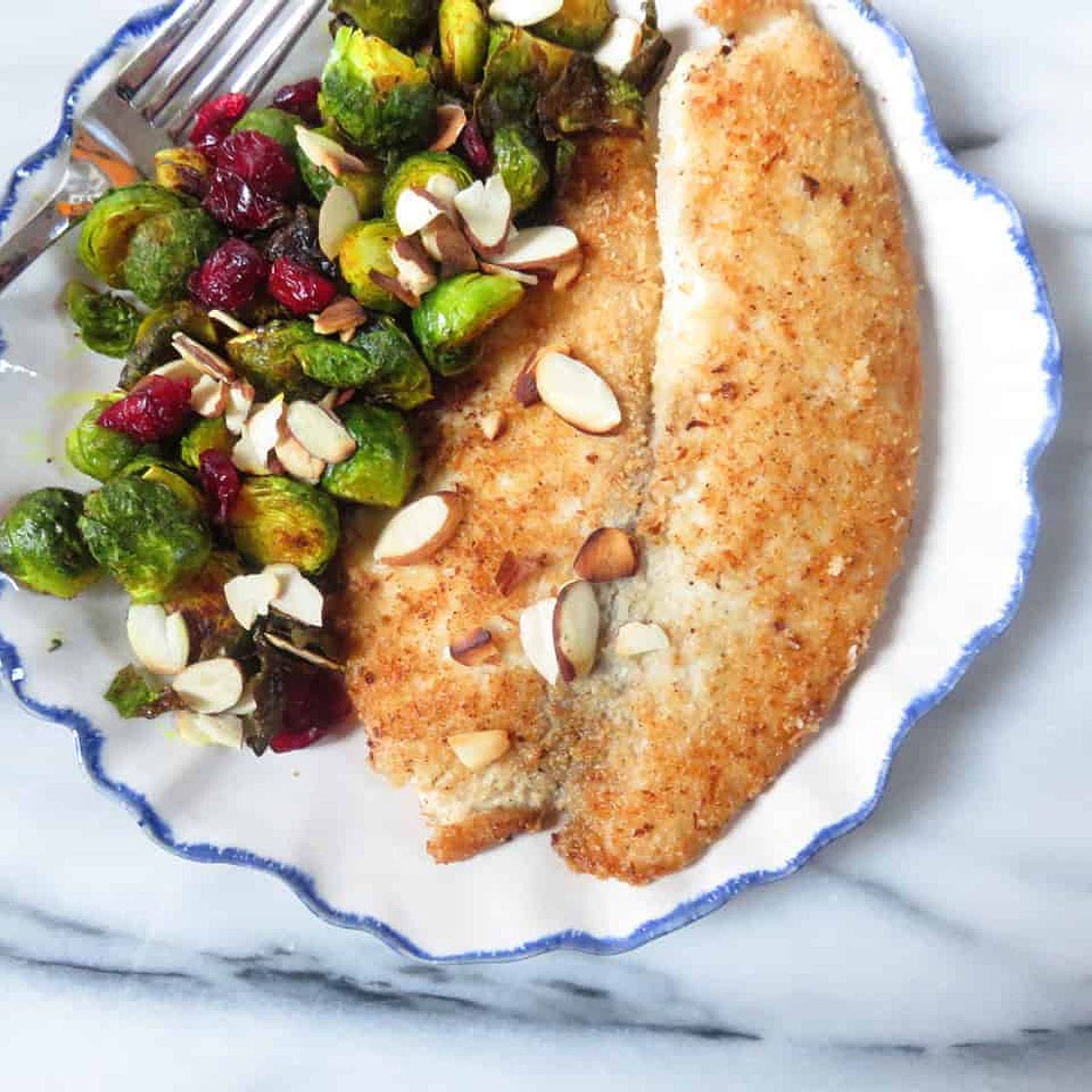 Almond and Coconut Crusted Tilapia