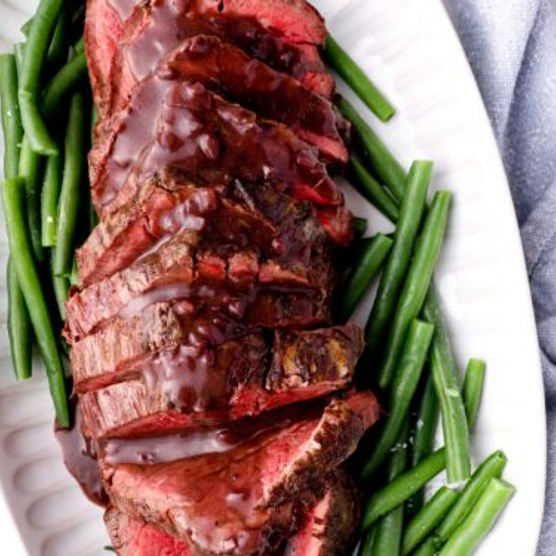 Roast Beef Tenderloin with Red Wine Sauce