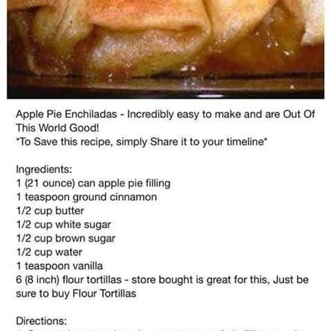 Apple Pie Enchiladas