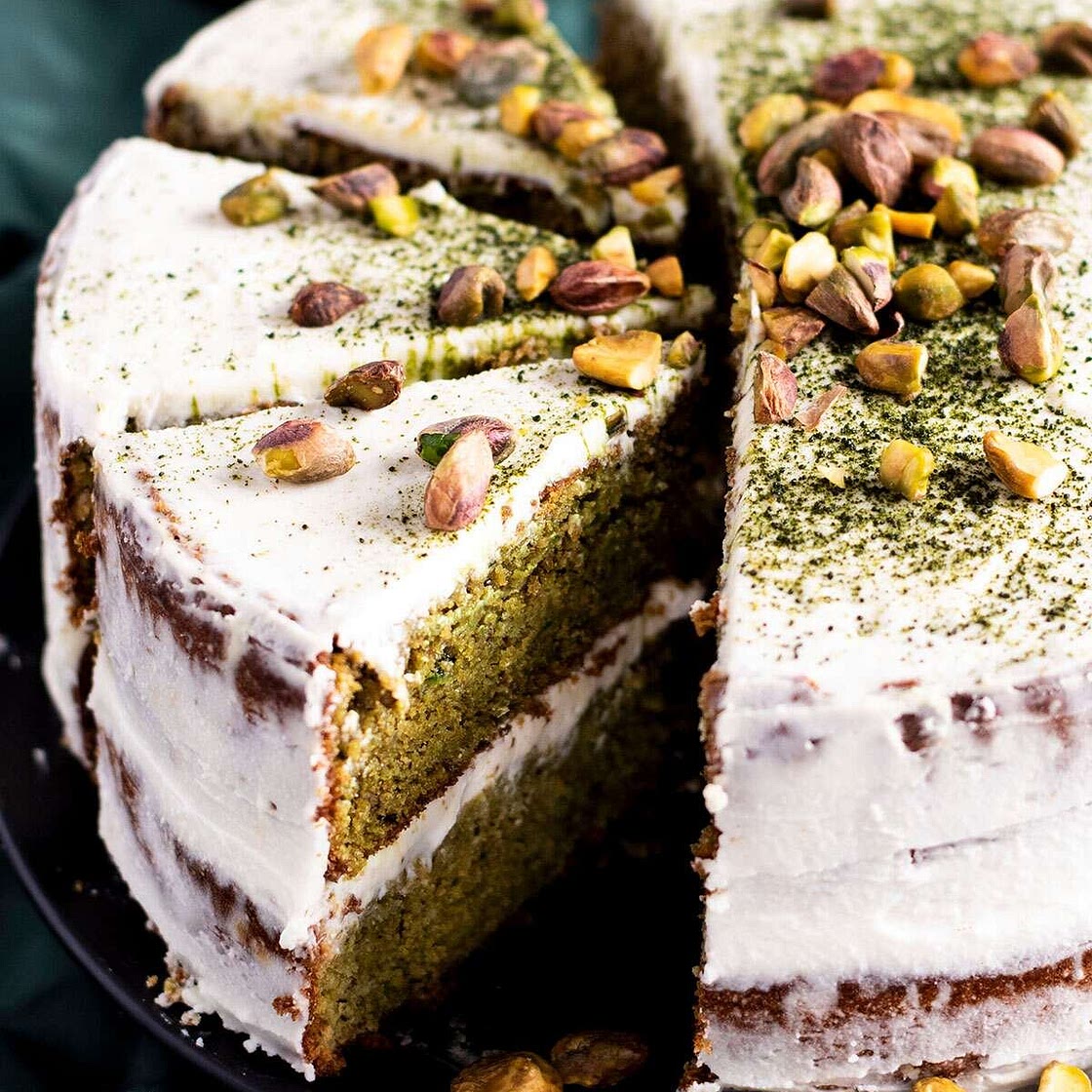 Pistachio & Matcha Cake