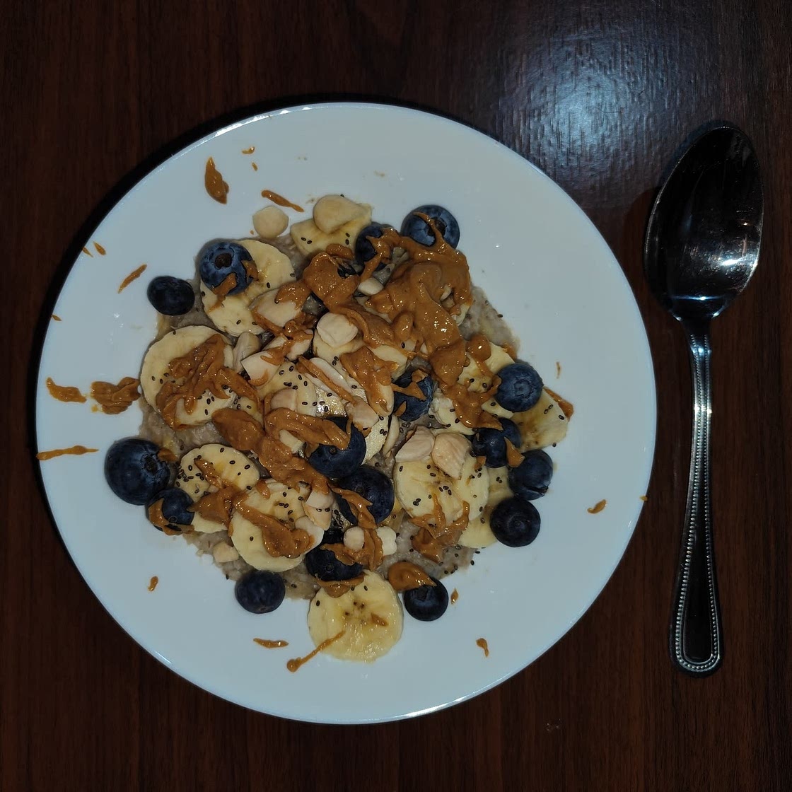 Peanut Butter Breakfast Oatmeal Bowl