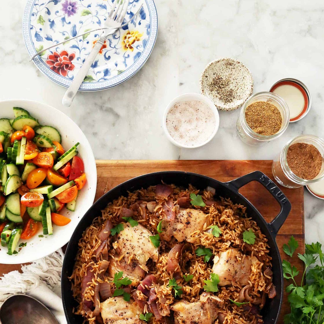 One-Pot Baharat Chicken and Rice