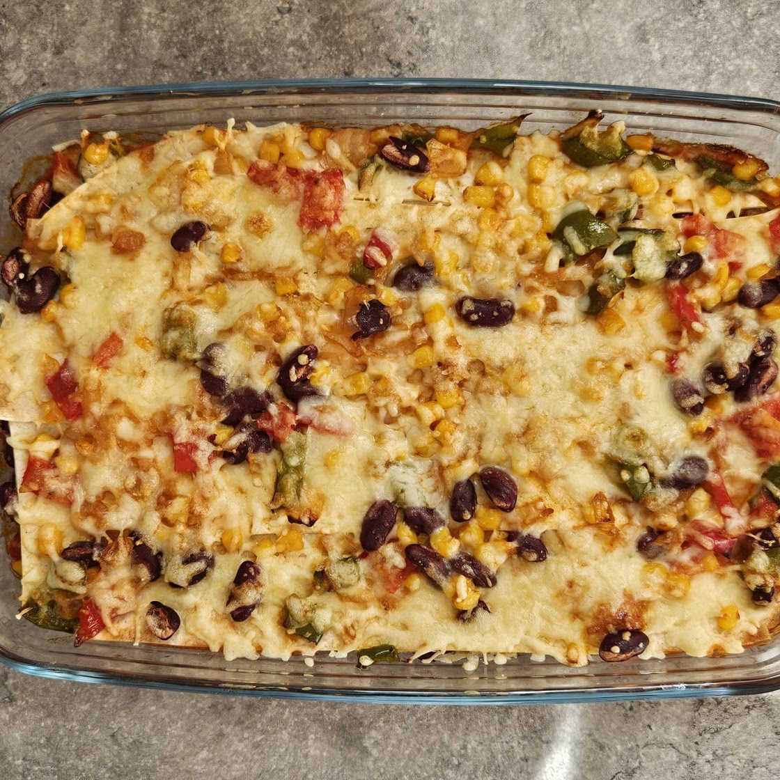 Mexikanische Tortilla Lasagne (vegan, einfach)