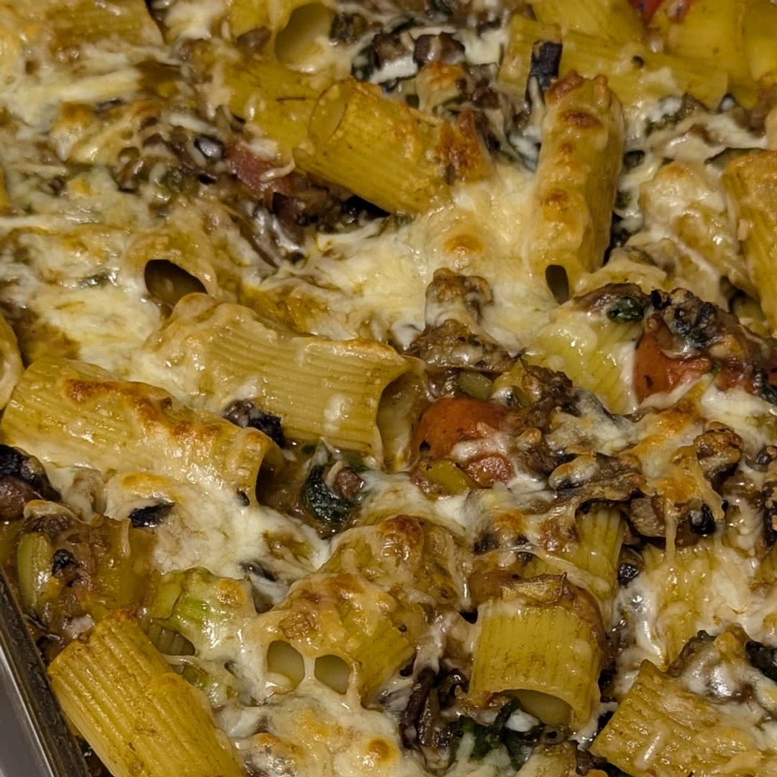 Veggie Lover's Baked Rigatoni