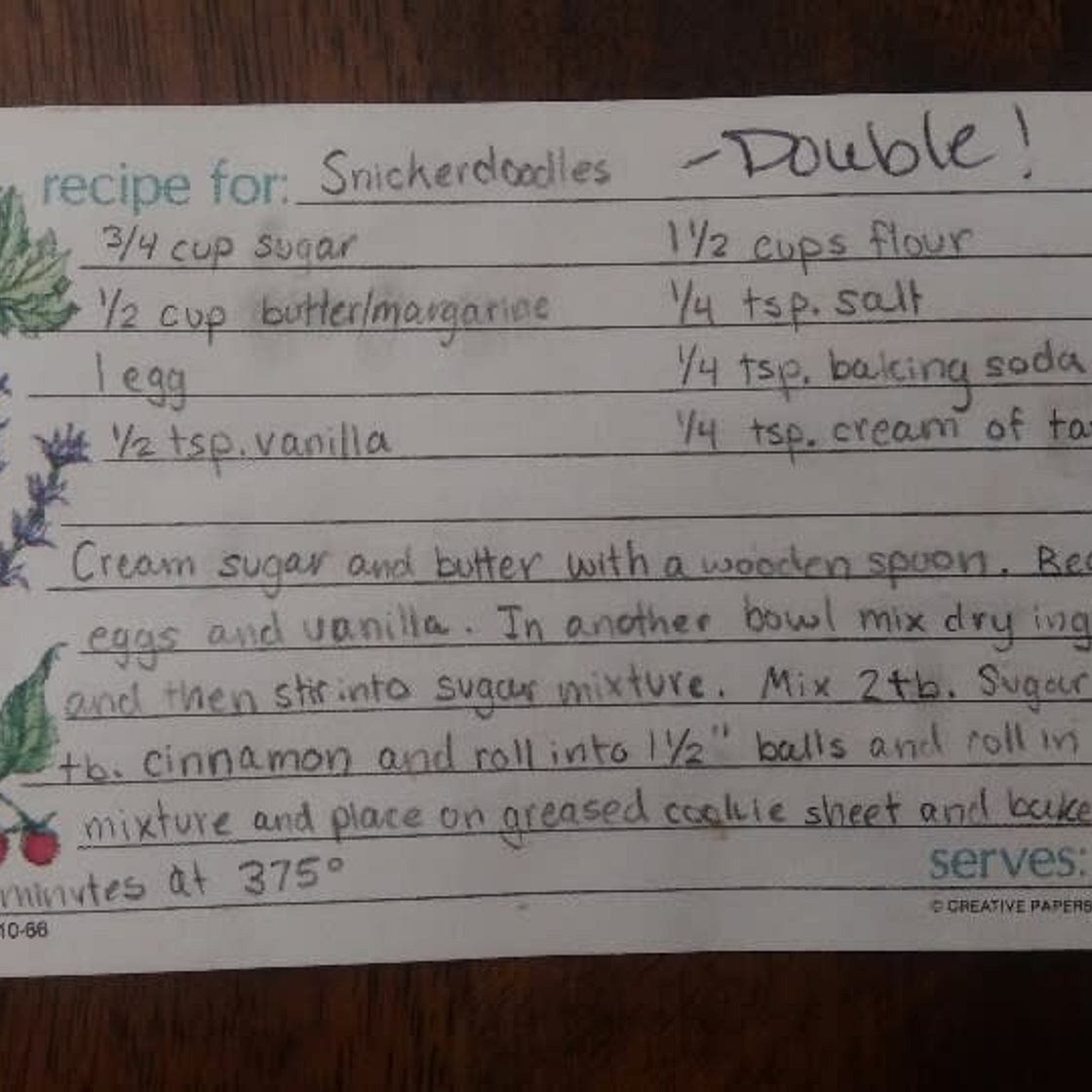 Hearn's Snickerdoodles