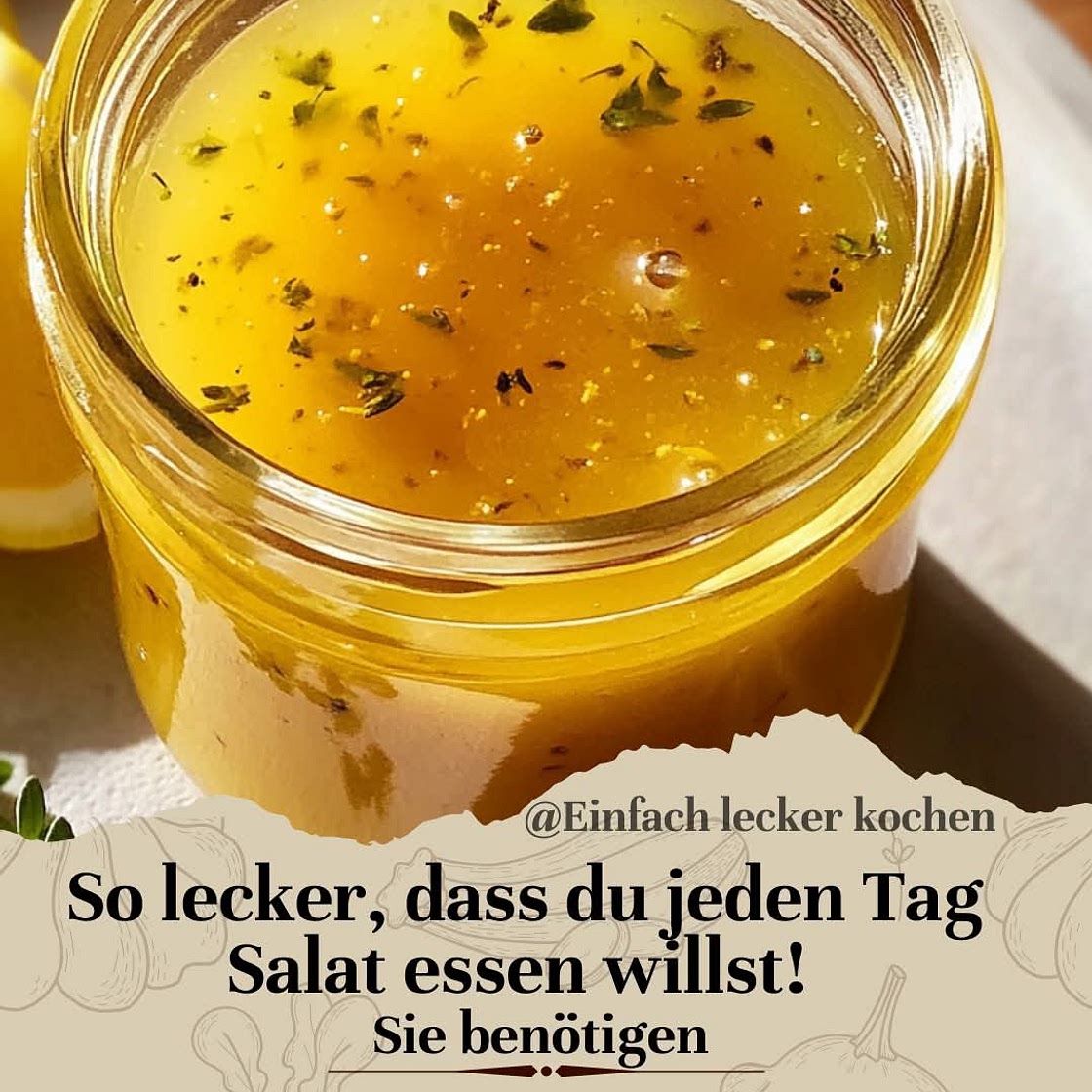Honig-Senf-Zitronen-Vinaigrette