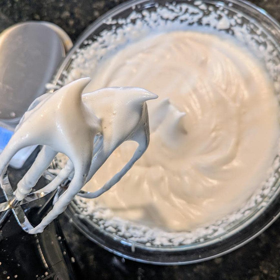 Aquafaba Whipped Cream (Sugar Free and Vegan)