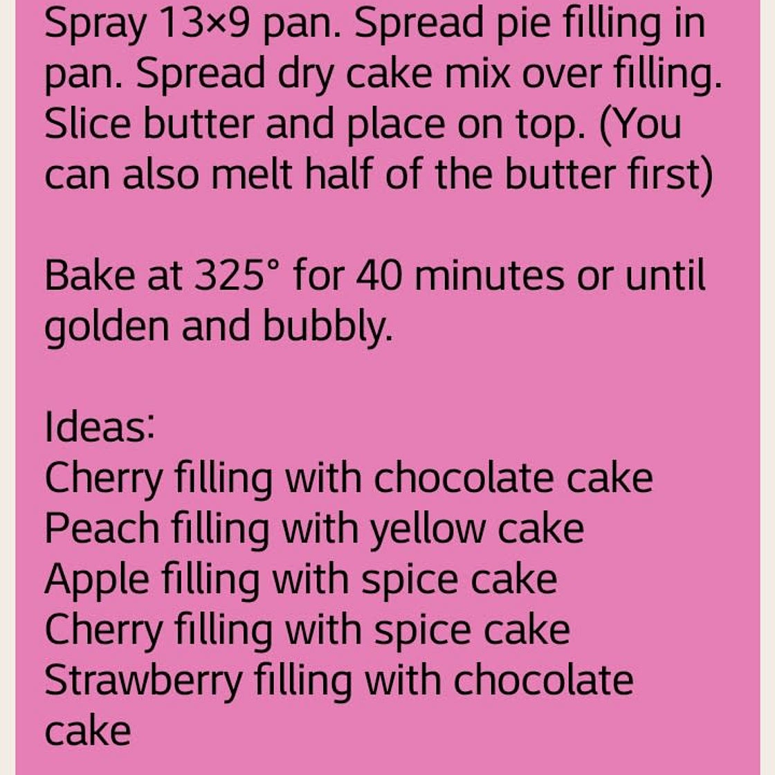 Dump Cake