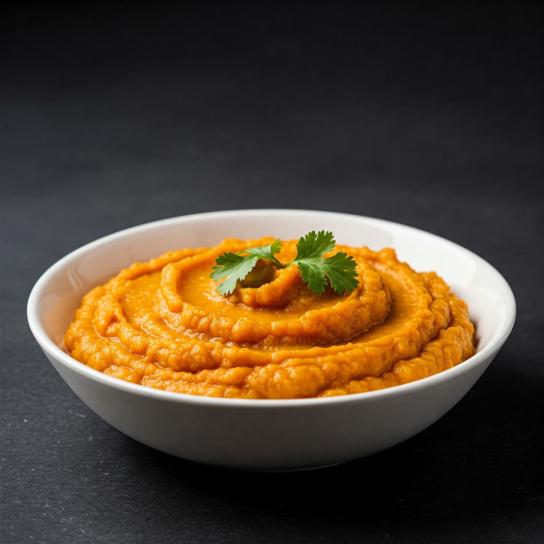 Puré de batata-doce com Coentros (chatGPT)