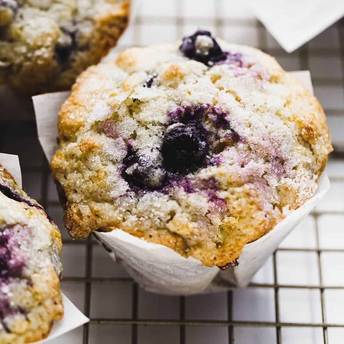 Easy Moist Gluten-Free Blueberry Muffins