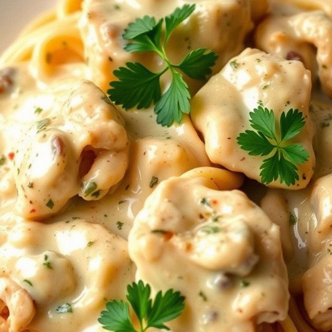Creamy Crockpot Italian Chicken